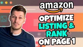 How To Optimize Your Amazon Listing & Rank On Page 1 (Step By Step Beginners Tutorial)