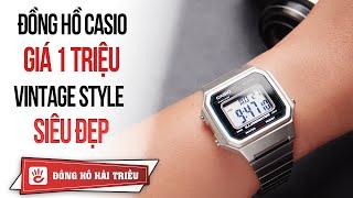 Trên tay đồng hồ Casio điện tử B650WD-1ADF Vintage tuyệt đẹp | CASIO B650WC-5ADF