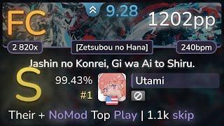 9.3⭐ Utami | ICDD - Jashin no Konrei, Gi wa Ai to Shiru. [Zetsubou no Hana] 99.43% FC #1 | 1202pp