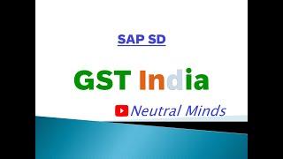 SAP SD India GST Configuration and complete process.