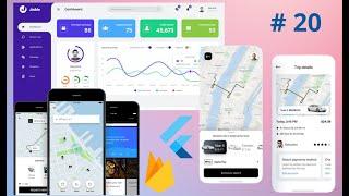 UBER Clone with Admin WEB Portal | Flutter and Firebase iOS Android Ride Sharing Car Pool App