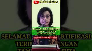 GURU SERTIFIKASI TERIMA TUNJANGAN TAMBAHAN 10 JUTA #shorts #sertifikasiguru #beritaguru