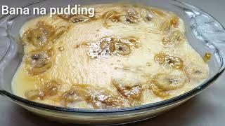 Caremalized Banana  Pudding  : Vanilla pudding : Banana  Pudding Leading Kitchen by sumaira