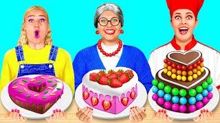 Я против Бабушки Кулинарный Челлендж Укрась Торт | Смешные Челленджи от RaPaPa Challenge