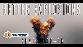 Two tips for better Explosions in Blender: Initial velocity and turbulence quicktip ft. KHAOS Add-on