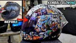 SEJAUH INI, INI YANG CUKUP JAUH !!! Bagaimana cara nya biar bisa tampan lagi nih helm ?