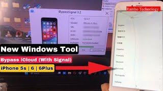 Fixed Apple Patch iPhone 5S/6/6+ iOS 12.5.7 iCloud Bypass with Sim/Signal Windows ibypass Signal 3.2