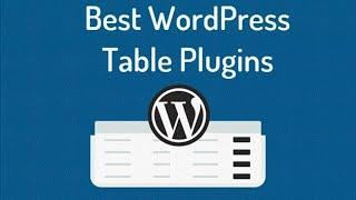 7 Best WordPress Table Plugins