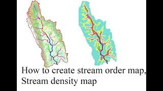 How to create stream order and Drainage density map in ArcGIS