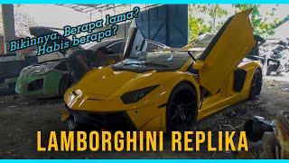 Testing of a replica Lamborghini made in Gunungkidul Yogyakarta