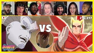 Naruto Baryon Mode vs Isshiki  | Reaction Mashup  [Boruto 216,217 ]  ボルト