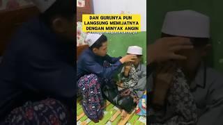 momen haru ketika guru santri pijat kepala santri yang tidak enak badan ‼️#santri #pesantren #guru