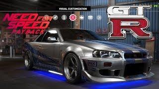 Need for Speed Payback - R34 Skyline GTR  - Vehicle Customization