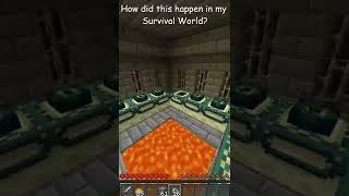 You WON'T BELIEVE how I DIED in my 737 Days HARDCORE MINECRAFT WORLD... #shorts