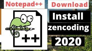 Install Notepad++ with Zencoding - 2020