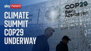 Watch live: First day of COP29 climate summit in Azerbaijan