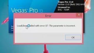 Fix Error LoadLibrary failed with error 87 windows 10 : The parameter is incorrect error