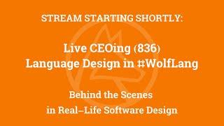 Live CEOing Ep 836: Language Design in Wolfram Language [Tabular]