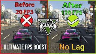 HOW TO FPS BOOST IN GTA V / Lag FIX Best Settings For Low End Pc