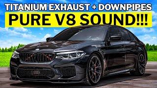 THE GREATEST SOUNDING M5!! F90 M5 with Full Titanium Exhaust + Free Flow Downpipes