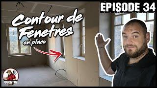  Rénovation d'une maison abandonnée - EP34 - Comment faire un contour de fenêtre en placo.