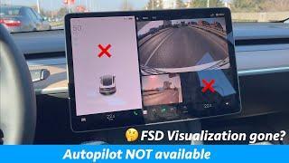Tesla Autopilot not working (NO; FSD Visualization, Cruise Control, Sentry, ...)