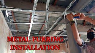 HOW TO INSTALL METAL FURRING FOR CEILING.