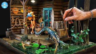 How to make Resin Art Diorama Creature from the Black Lagoon