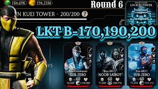 Best two way to win Lin Kuei Tower Boss Battle 200 & 170 , 190 Fight + Reward MK Mobile | No ️