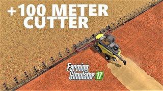 Farming Simulator 17 | +100 METER CUTTER ON PLATINUM DLC | Barley Harvesting
