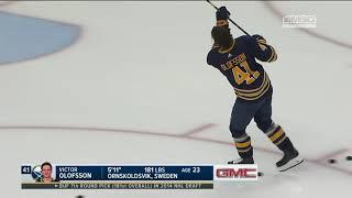 Victor Olofsson Warms Up All By Himself | Buffalo Sabres Gamenight