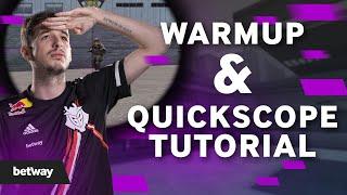 G2 kennyS CS:GO Warmup and Quickscope Tutorial