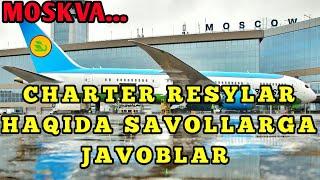 CHARTER REYSLAR HAQIDA SAVOLLARGA JAVOBLAR