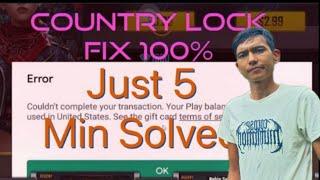 Google play Country Lock Fix 100%  || How To Solve Country Lock Problem Of Gmail Loaded || NT Sagar