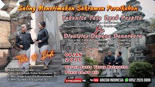 Live  PERNIKAHAN  TATA & DEDE  BP. P SARNO - GAMBIRANOM BATURETNO 04/01/2025 Gereja St. Yusup