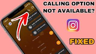 Instagram Audio Calling Option Not Showing Problem Solved