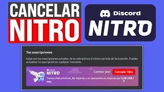 Cómo CANCELAR la SUSCRIPCIÓN Discord NITRO (2025) Guia Paso a Paso