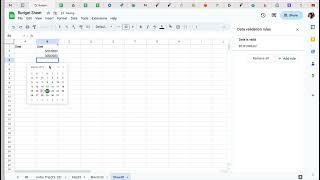 Add a Pop-Up Calendar Date Picker in Google sheet/ Microsoft Excel