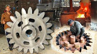 Amazing Production of Biggest Flour Mill Pinion Gear || How Flour Mill Pinion Gear Are Manufactured