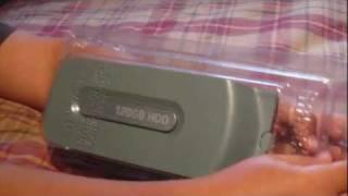 Xbox 360 120 GB External Hard Drive Unboxing and Installation