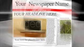 After Effects Template : Newspaper Headlines