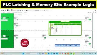 PLC Latching and Memory Bits Example Logic Diagram