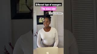 Different type of managers | Sabrina Cazeau #actress #comedy #acting #shorts #manager