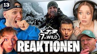 SCHNEE!  ALLE Reaktionen der Teilnehmer auf Folge 13 | 7 vs. Wild - Crashed