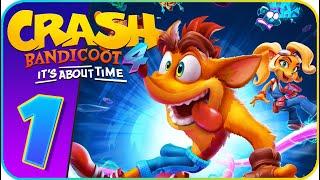 Crash Bandicoot 4: It's About Time Walkthrough Part 1 (PS4) N. Sanity Island, Present