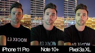 iPhone 11 Pro vs Note 10+ vs Google Pixel 3a XL Night Mode Camera Comparison!