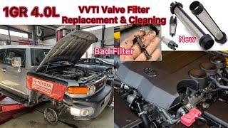 Toyota FJ Cruiser 1GR-FE Engine VVTi Control Valve Filter Replacement And Cleaning
