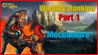 Gems of War- New Series Viability Ranking Part 1- New Troop Mechamare.    #gemsofwar #gemsofwartips