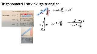 Matematik 1c och 3c: TRIGONOMETRI: sin, cos och tan