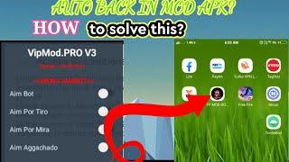free Fire modmenu auto back problem 100% Solve / free fire hack auto back problem/fix auto back